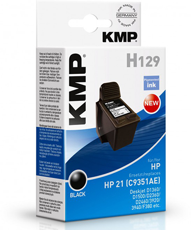 KMP H129 Tintenpatrone ersetzt HP 21 (C9351AE)