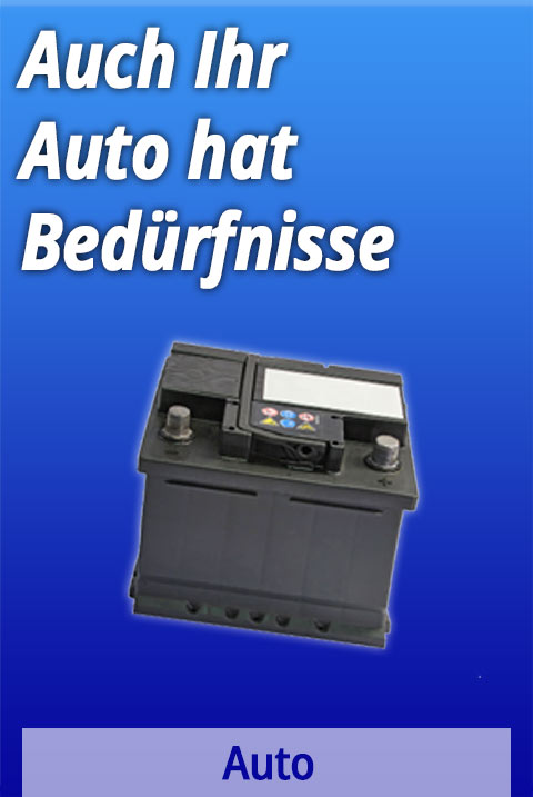 Auch Ihr Auto hat Bedürfnisse