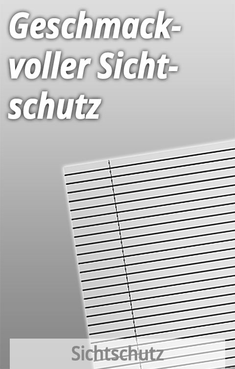 Geschmackvoller Sichtschutz