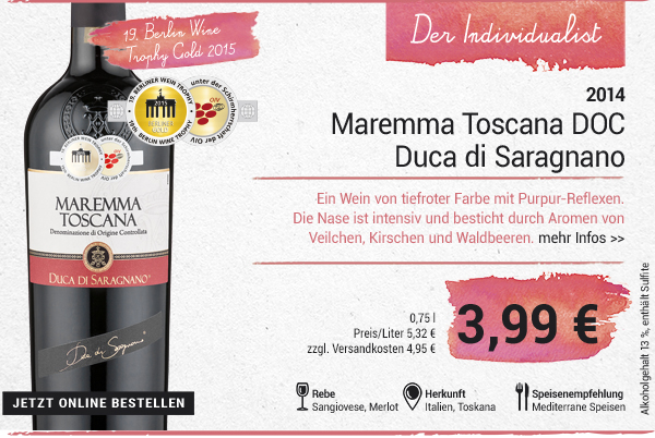 Maremma Toscana DOC, 2014 - Italien, trocken
