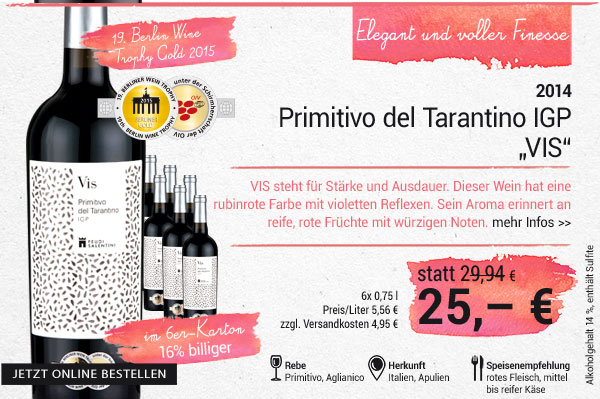 VIS - Primitivo del Tarantino IGP