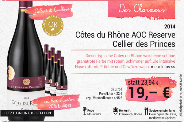 Cellier des Princes - Cellier des Princes Côtes du Rhône AOC Reserve