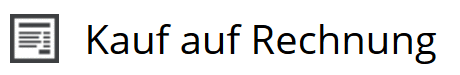 Kauf auf Rechnung